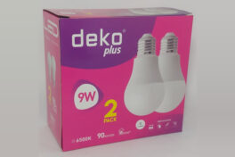 BOMBILLO LED 9W DEKO PACK 2