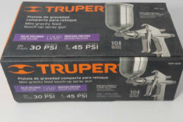 PISTOLA P/RETOQUE GRAVEDAD, LVMP, VASO ALUMINIO, 0.5 MM