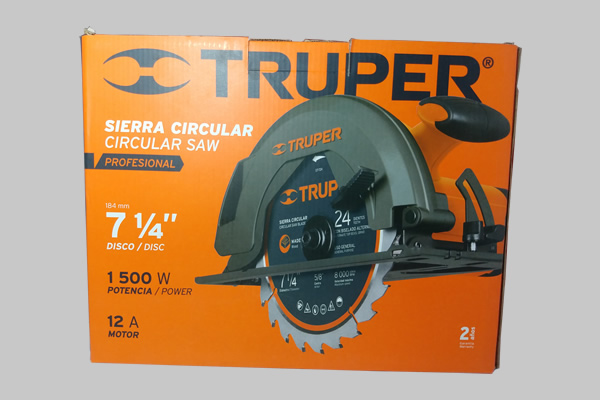 SIERRA CIRCULAR PROFESIONAL 71/4 1500W TRUPER - Imagen 2