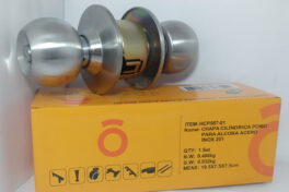 CHAPA 587 POMO BANO NIQUEL ACERO 201