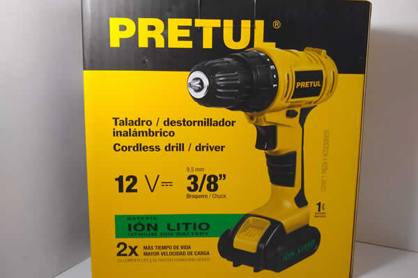 TALADRO/DESTORNILLADOR INALAMBRICO 3/8 PRETUL - Imagen 2